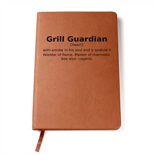 Grill Guardian Vegan Leather Recipe Journal